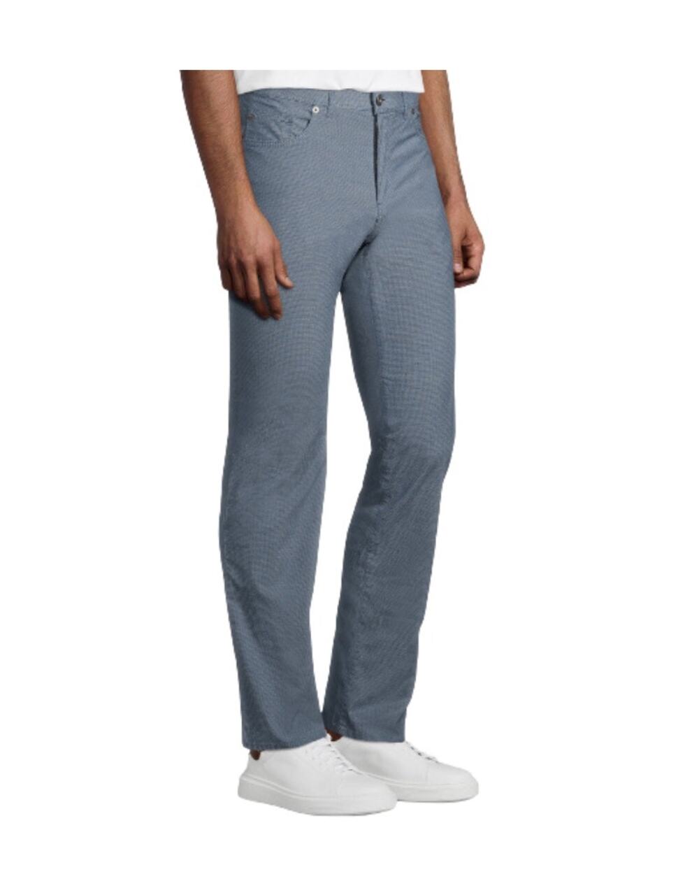 Brax Feel Good Blue Cooper Fancy Straight Leg Pants Size 38x32